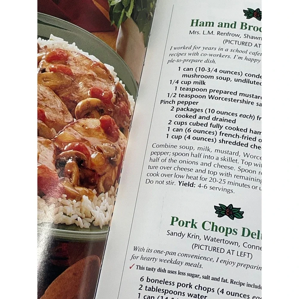 Country Pork Taste of Home Cookbook 1996 Hardcover